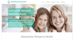 Desktop Screenshot of manhattanwomenshealth.net