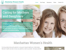 Tablet Screenshot of manhattanwomenshealth.net